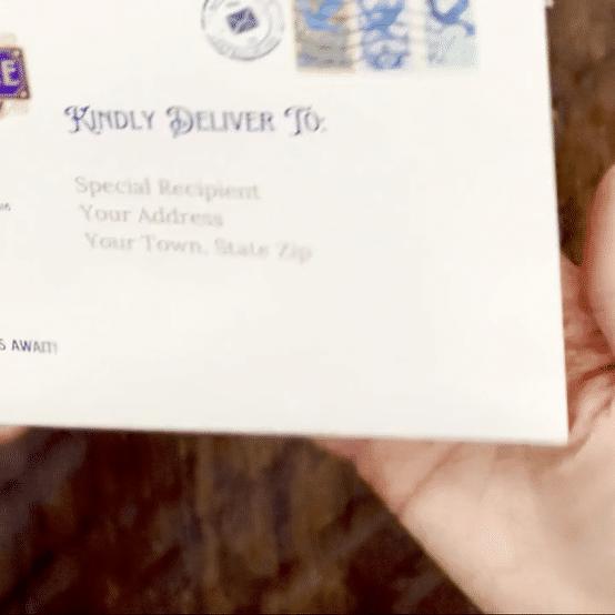 Opening a letter